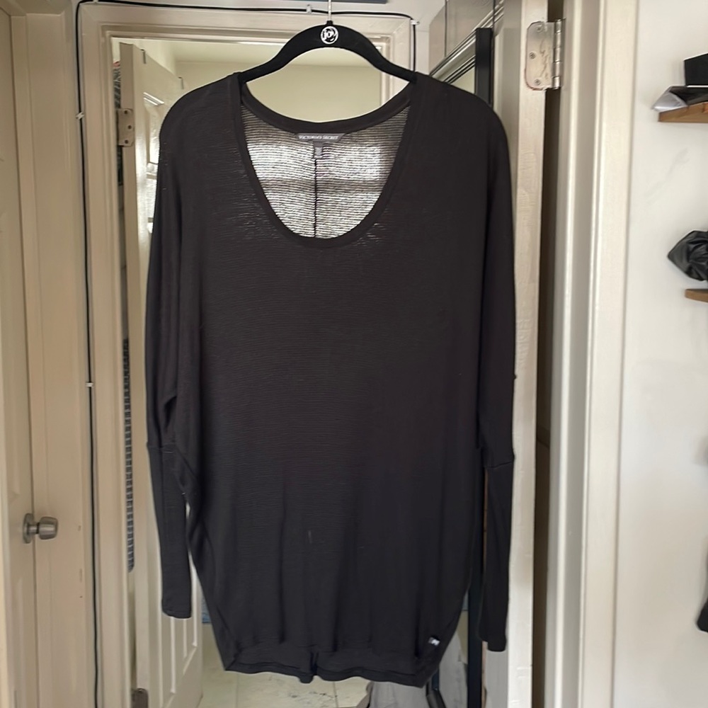 Victoria’s Secret Black Waffle Top